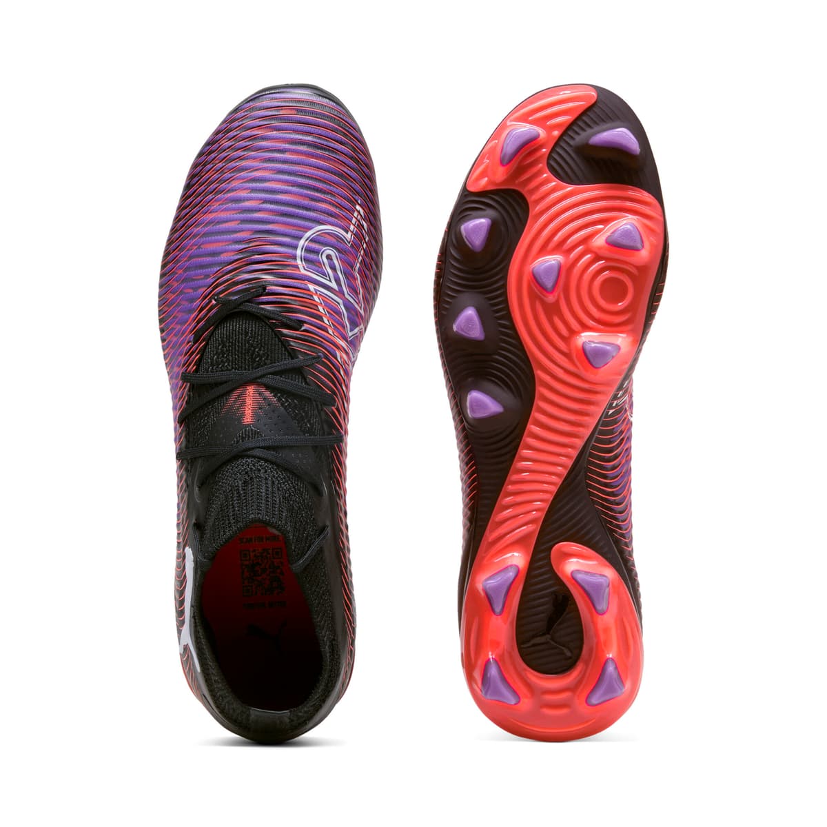 PUMA FUTURE 8 PRO FG/AG voetbalschoenen voor Dames, Zwart/Rood/Wit, Maat 41 thumbnail 4