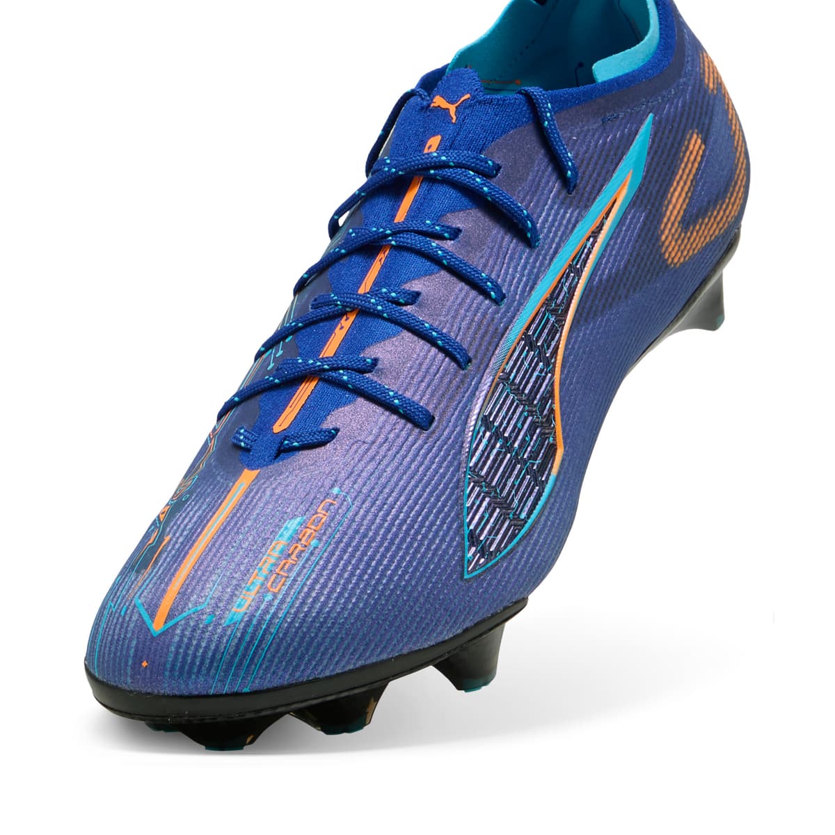PUMA ULTRA 5 CARBON SPEED FG uniseks voetbalschoenen, Blauw, Maat 39 thumbnail 3