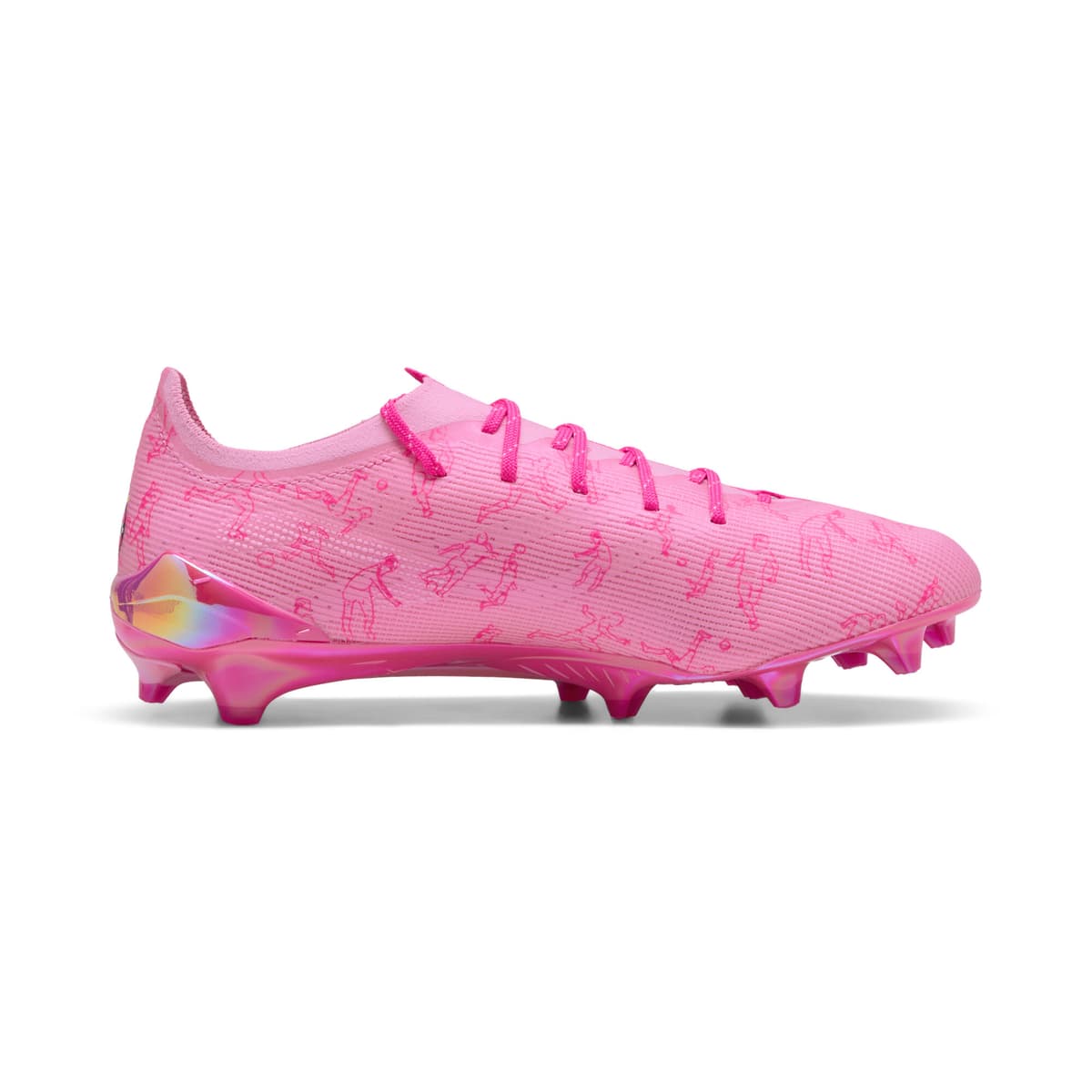PUMA ULTRA 5 ULTIMATE x KIDSUPER FG voetbalschoenen, Roze, Maat 42,5 thumbnail 3
