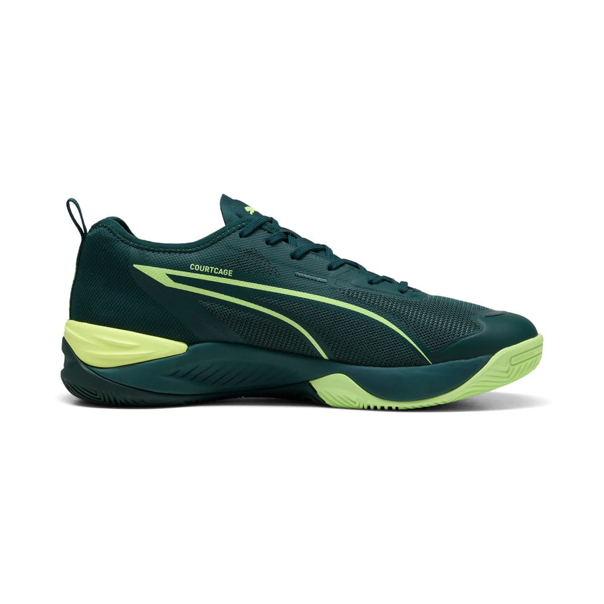 PUMA Eliminate NITROâ¢ SQD uniseks handbalschoenen, Groen, Maat 46 thumbnail 3