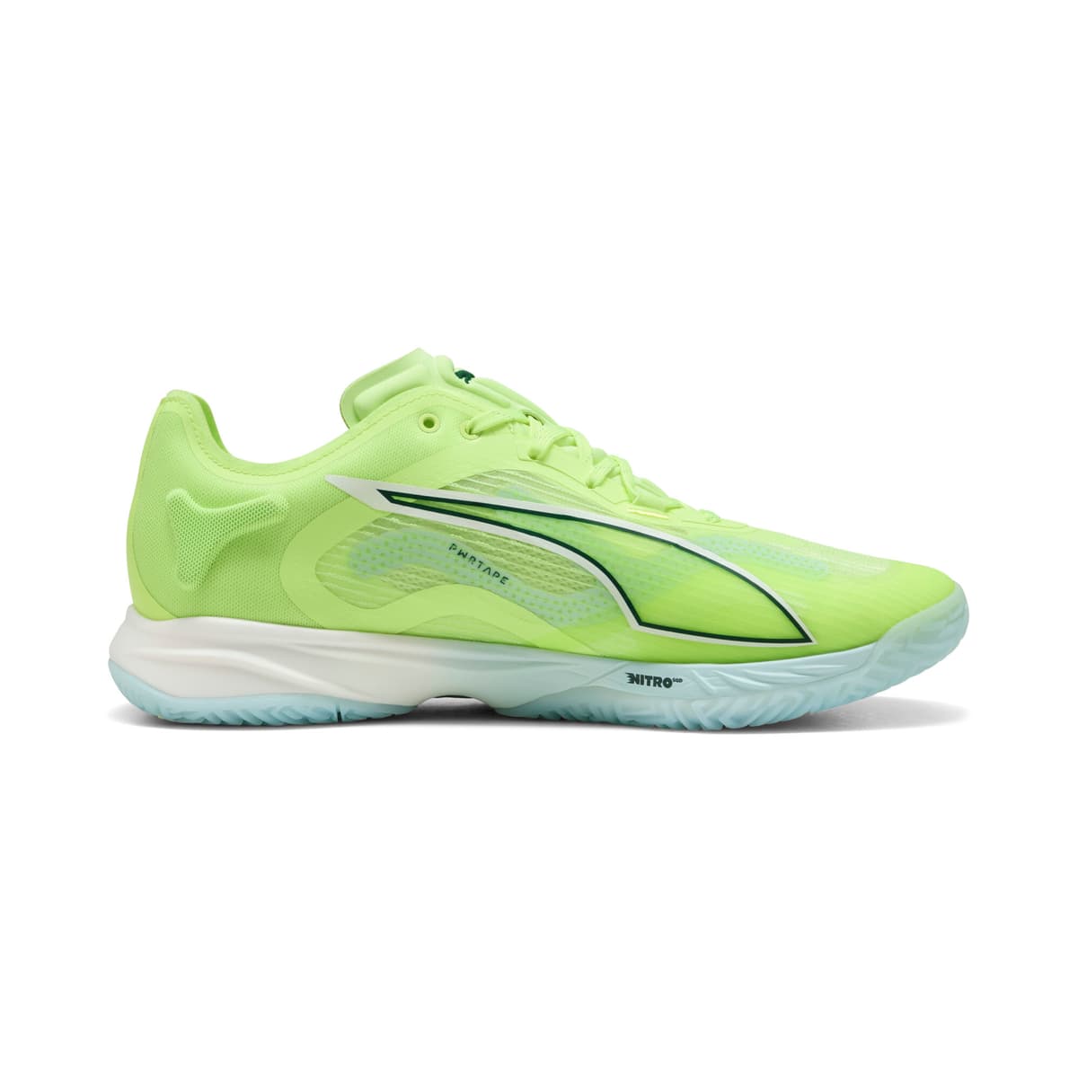 PUMA Accelerate NITROâ¢ SQD 4 uniseks handbalschoenen, Groen/Wit, Maat 37 thumbnail 3