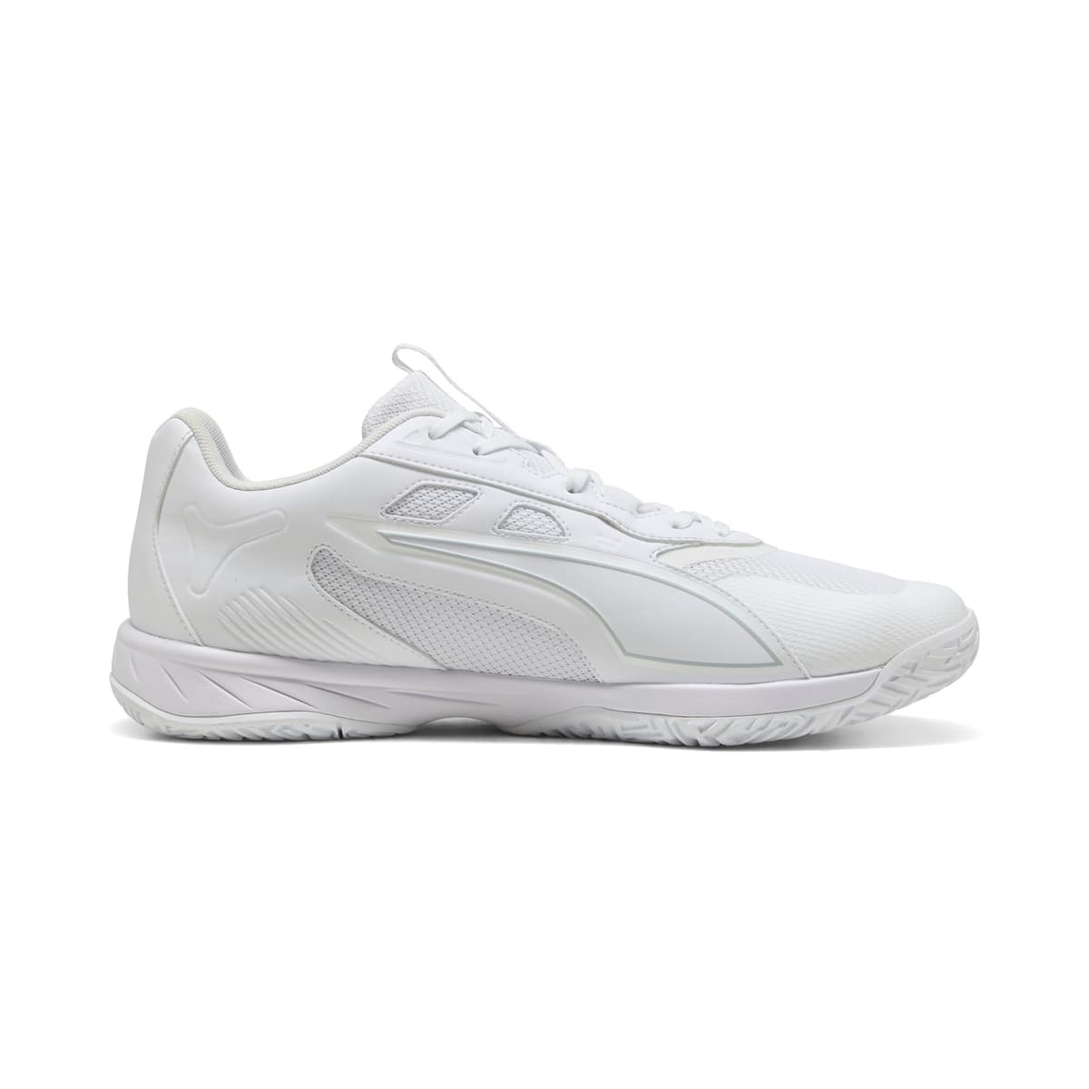 PUMA Accelerate Pro 4 uniseks handbalschoenen, Wit/Zilver, Maat 46 thumbnail 3
