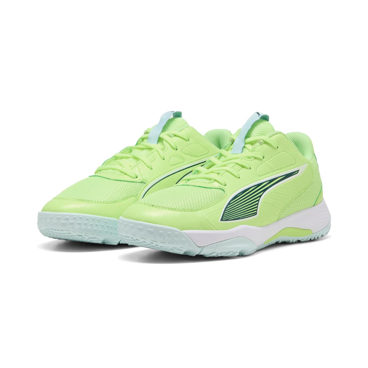 PUMA Accelerate 4 handbalschoenen, Groen/Wit, Maat 35,5 thumbnail 6