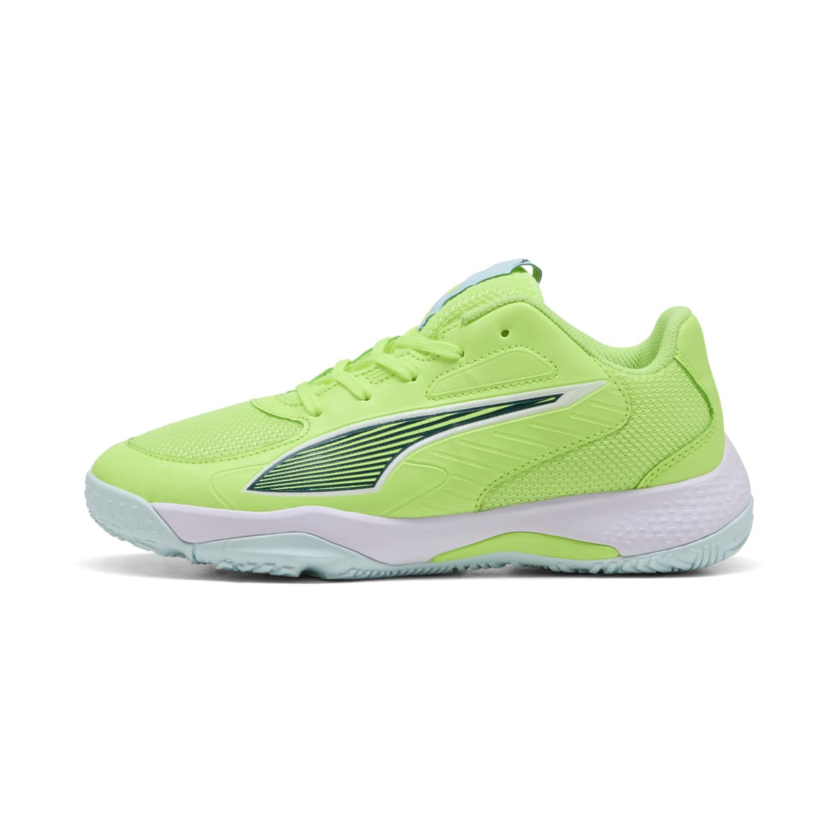 PUMA Accelerate 4 handbalschoenen, Groen/Wit, Maat 35,5