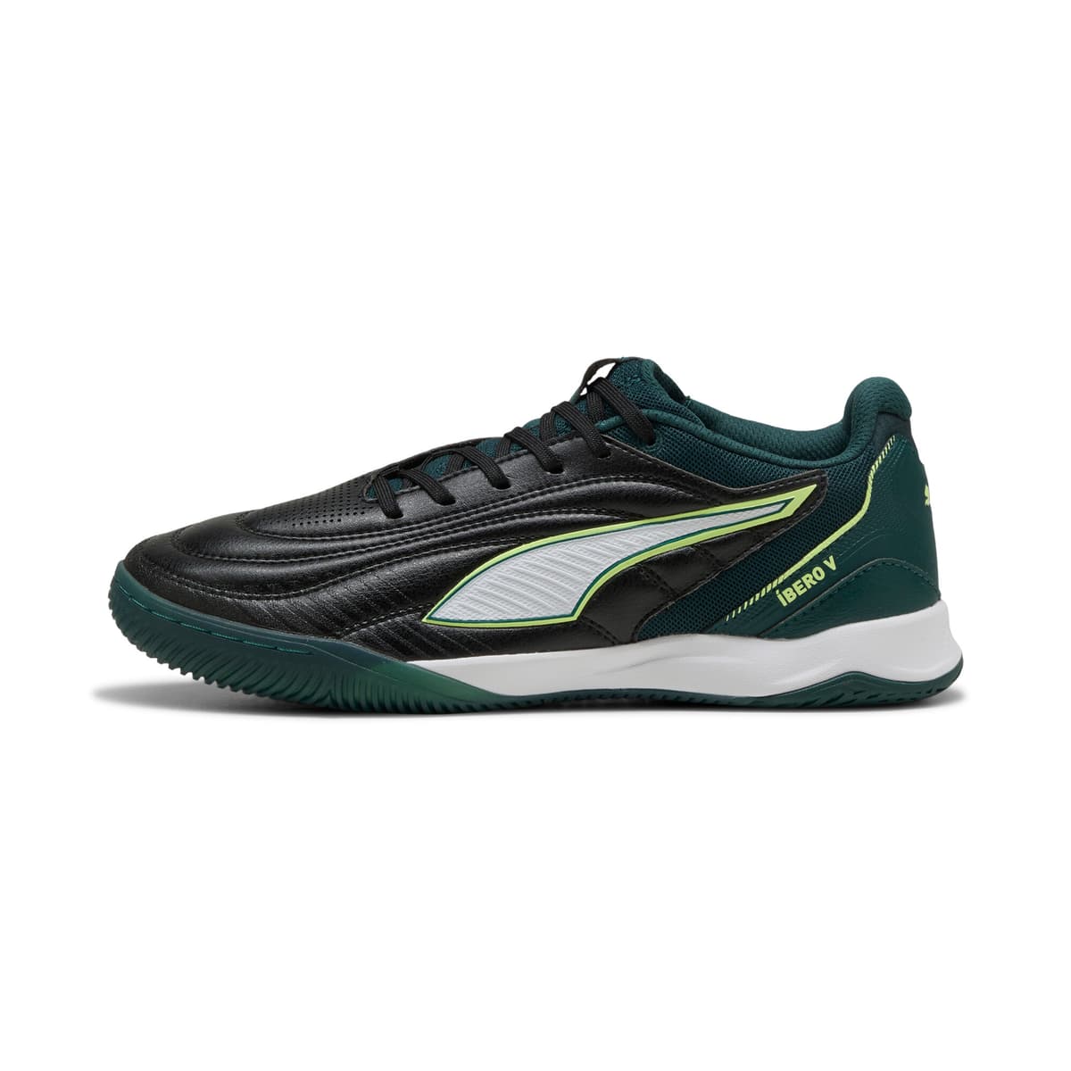 PUMA IBERO uniseks futsalschoenen, Groen/Zwart, Maat 42