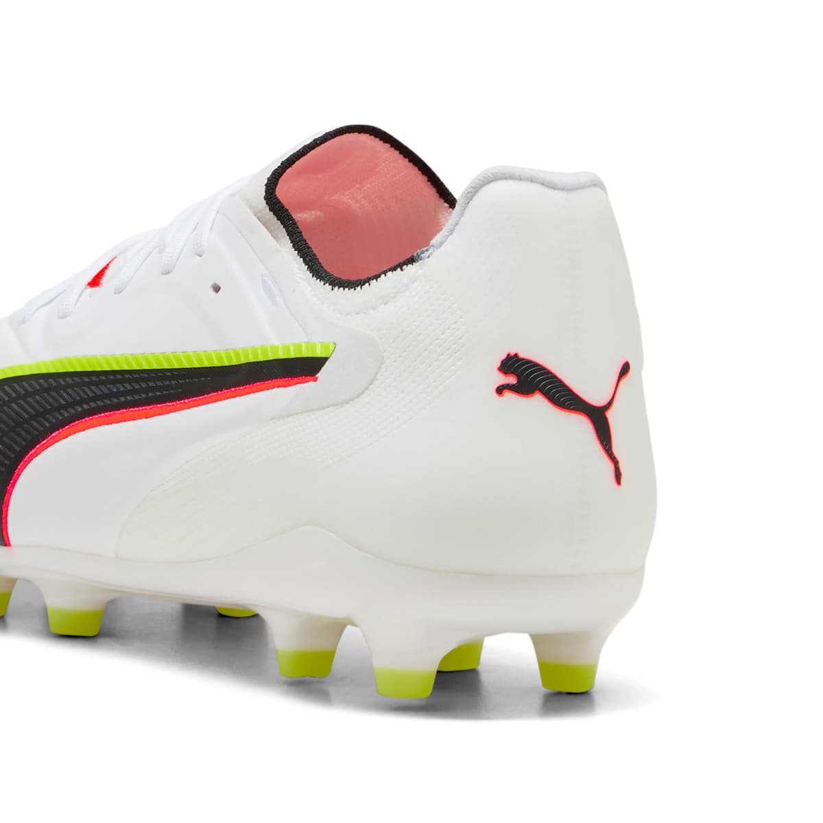 PUMA KING 20 ULTIMATE FG/AG uniseks voetbalschoenen, Rood/Geel/Wit, Maat 37 thumbnail 6