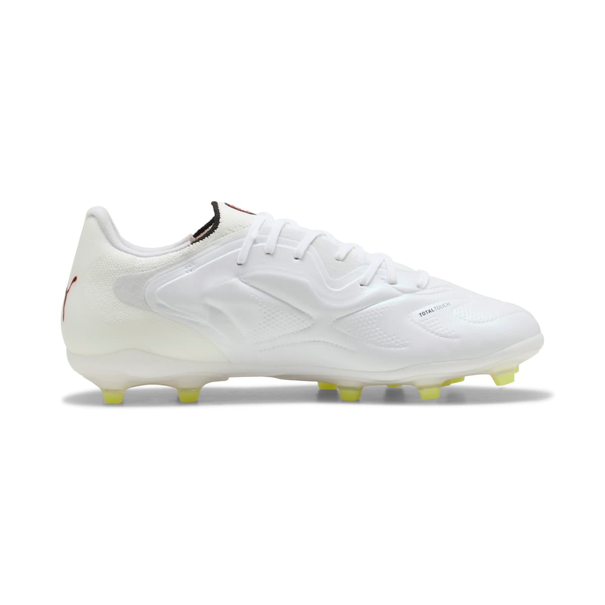 PUMA KING 20 PRO FG/AG uniseks voetbalschoenen, Rood/Geel/Wit, Maat 42,5 thumbnail 3
