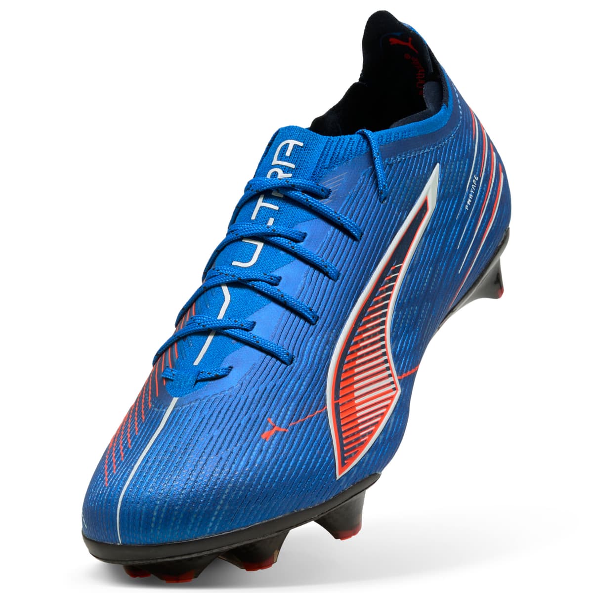 PUMA ULTRA 6 CARBON FG uniseks voetbalschoenen, Blauw/Rood/Wit, Maat 40 thumbnail 4