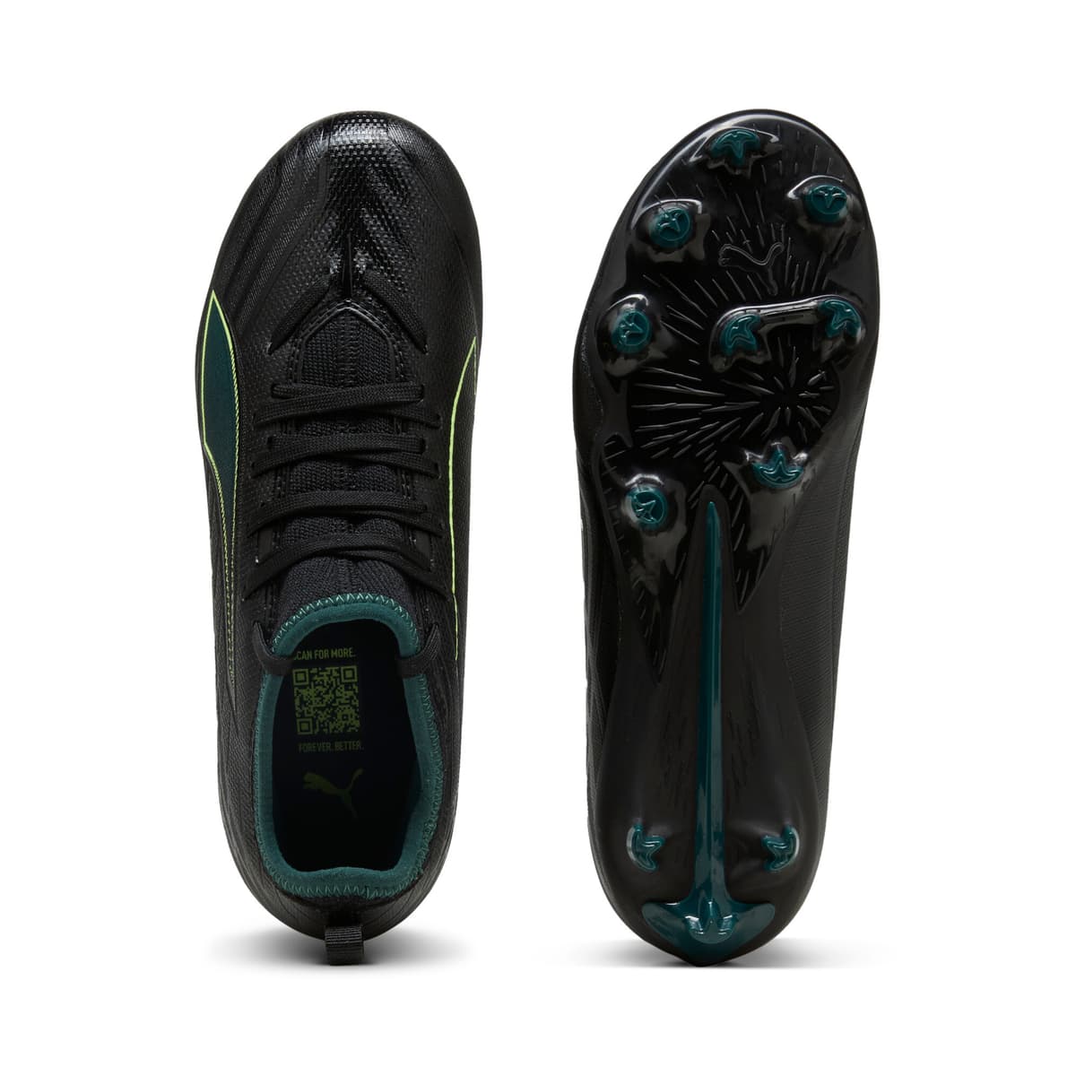 PUMA ULTRA 6 MATCH FG/AG voetbalschoenen, Groen/Zwart, Maat 34 thumbnail 4