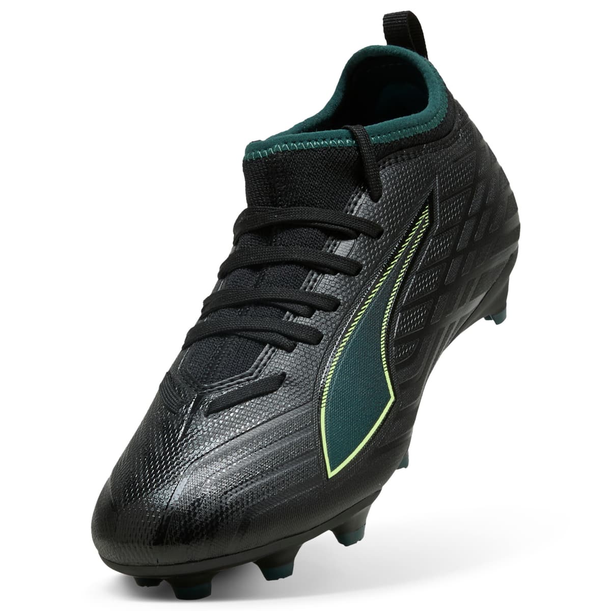 PUMA ULTRA 6 MATCH FG/AG voetbalschoenen, Groen/Zwart, Maat 34 thumbnail 2