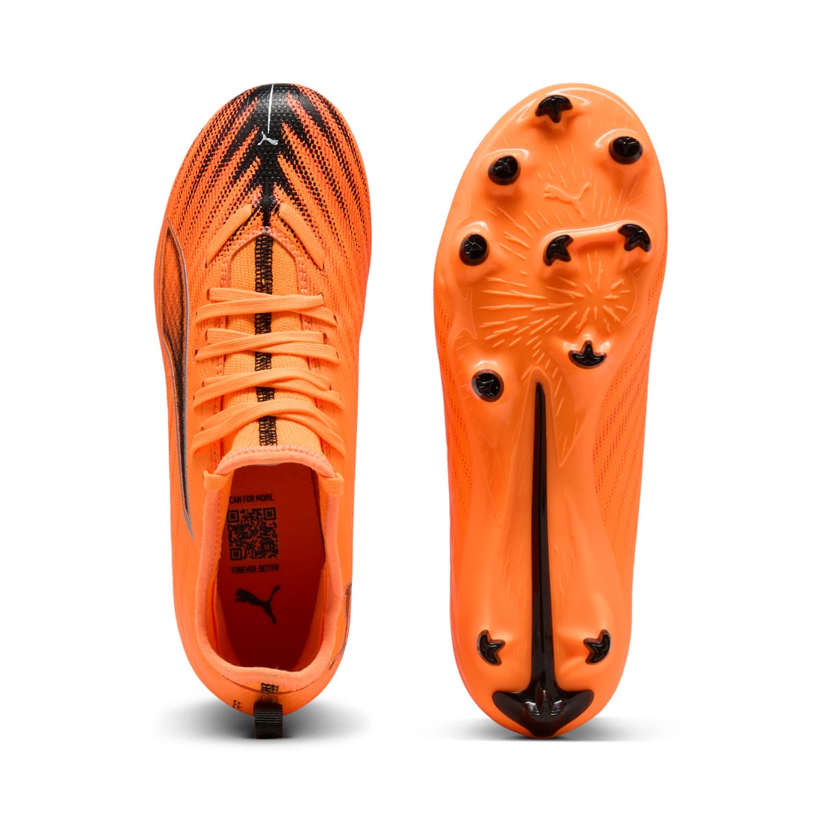 PUMA ULTRA 6 MATCH FG/AG voetbalschoenen, Zwart/Rood, Maat 37 thumbnail 4