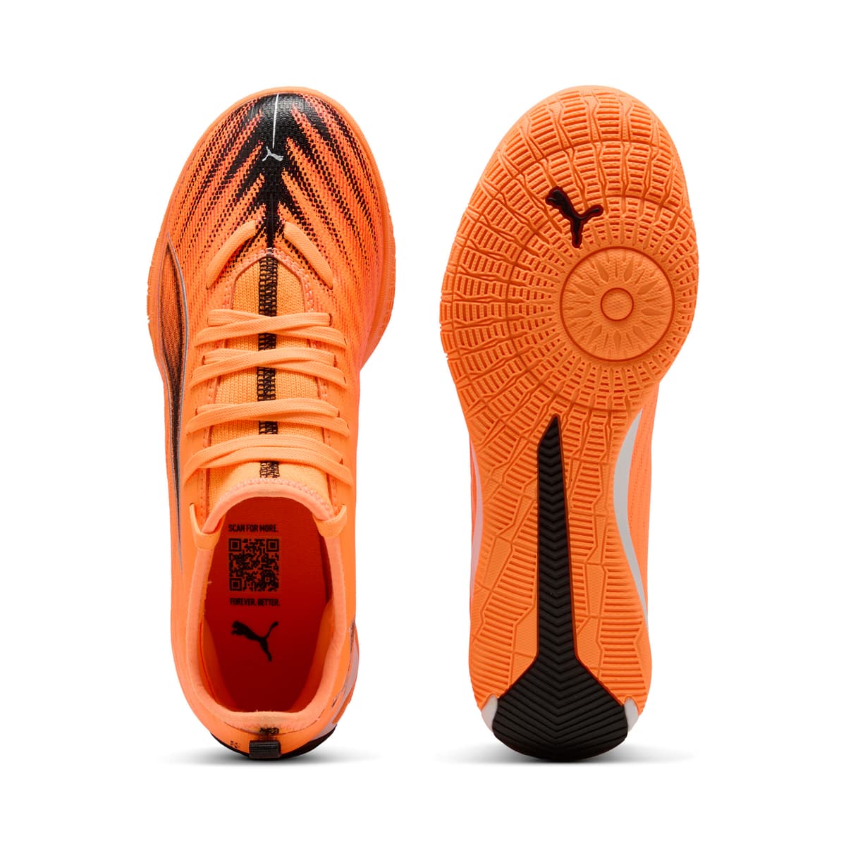 PUMA ULTRA 6 MATCH halfhoge futsalschoenen, Zwart/Rood, Maat 38 thumbnail 4