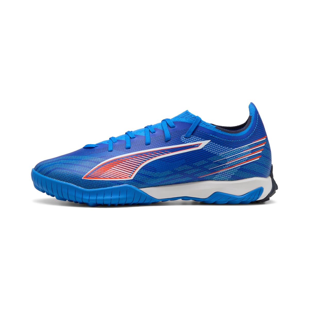 PUMA ULTRA 6 MATCH TT uniseks voetbalschoenen, Blauw/Rood/Wit, Maat 45
