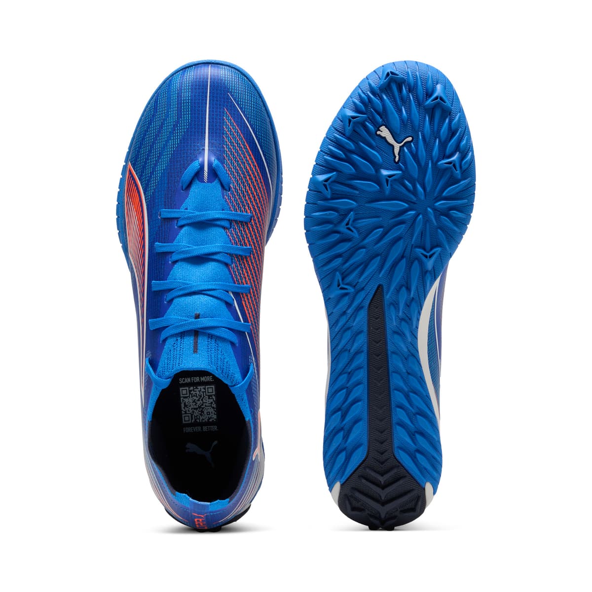 PUMA ULTRA 6 MATCH TT uniseks voetbalschoenen, Blauw/Rood/Wit, Maat 45 thumbnail 4