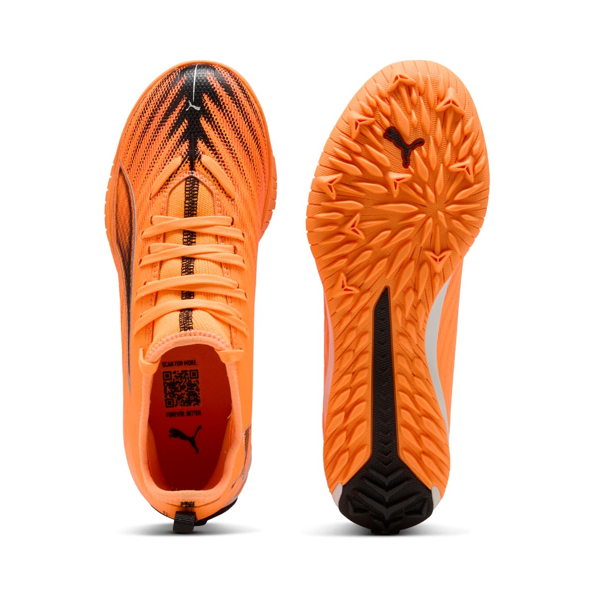 PUMA ULTRA 6 MATCH TT halfhoge voetbalschoenen, Zwart/Rood, Maat 38 thumbnail 4