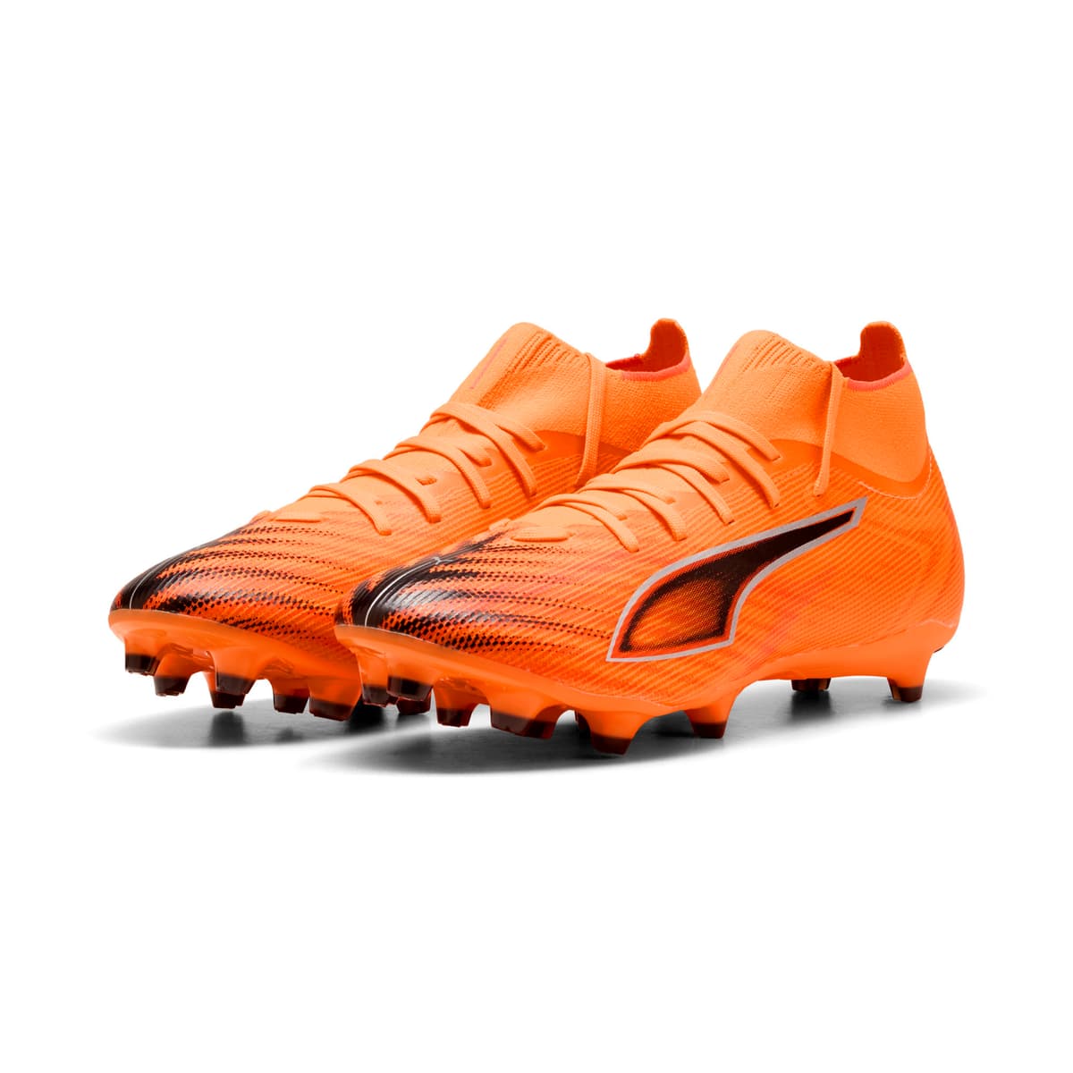 PUMA ULTRA 6 MATCH+ FG/AG uniseks voetbalschoenen, Zwart/Rood, Maat 40,5 thumbnail 6