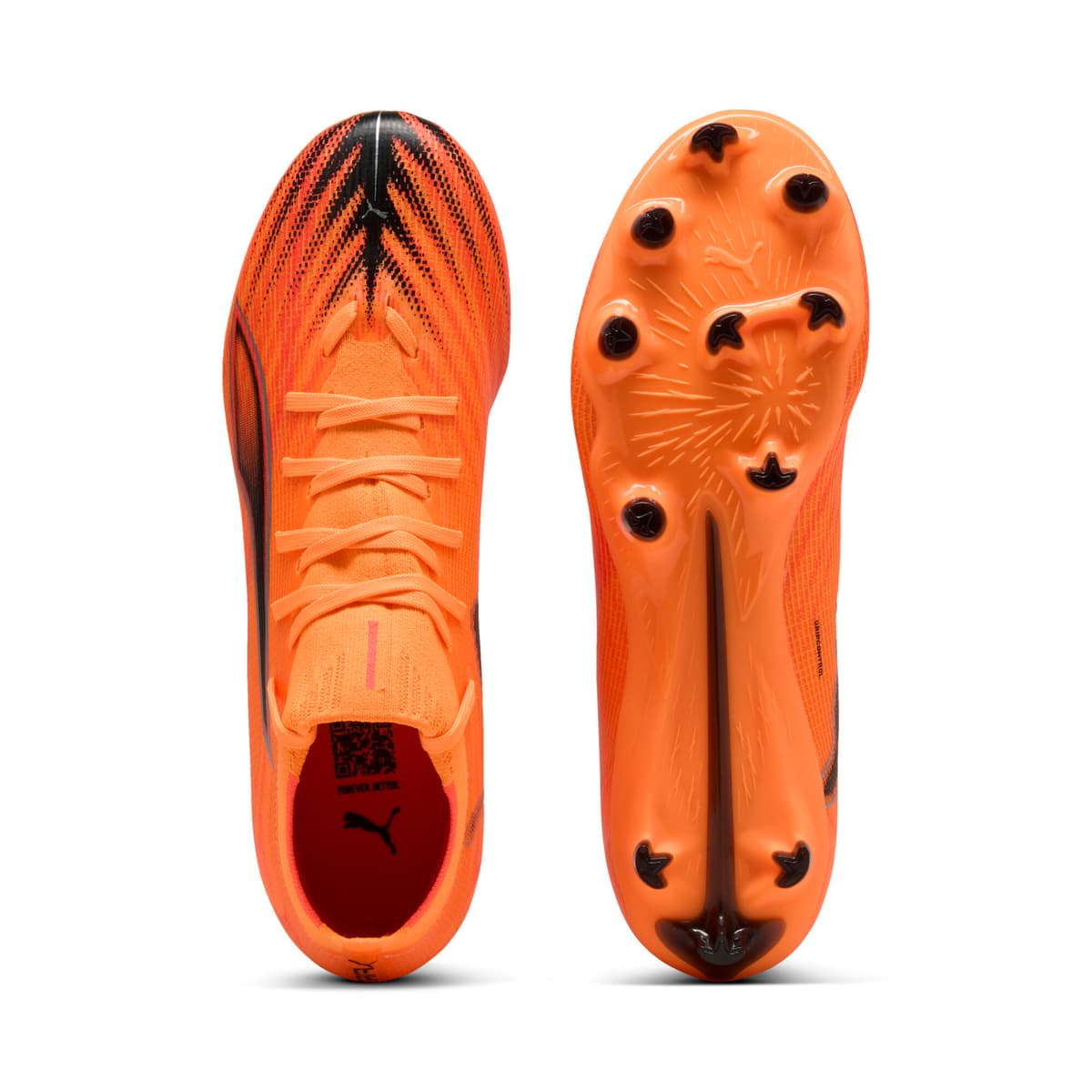 PUMA ULTRA 6 MATCH+ FG/AG voetbalschoenen voor Dames, Zwart/Rood, Maat 36 thumbnail 4