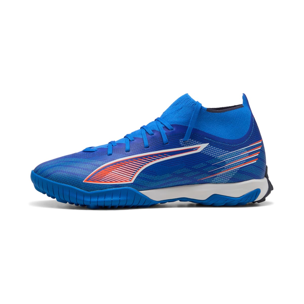 PUMA ULTRA 6 MATCH+ TT uniseks voetbalschoenen, Blauw/Rood/Wit, Maat 41