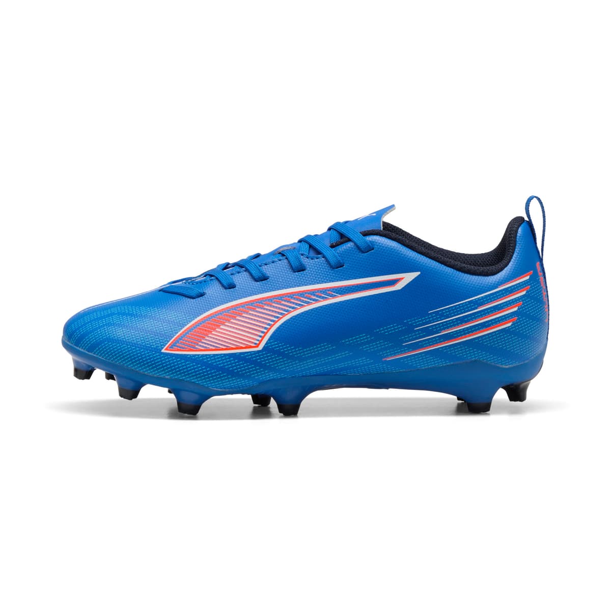 PUMA ULTRA 6 PLAY FG/AG voetbalschoenen, Blauw/Rood/Wit, Maat 31