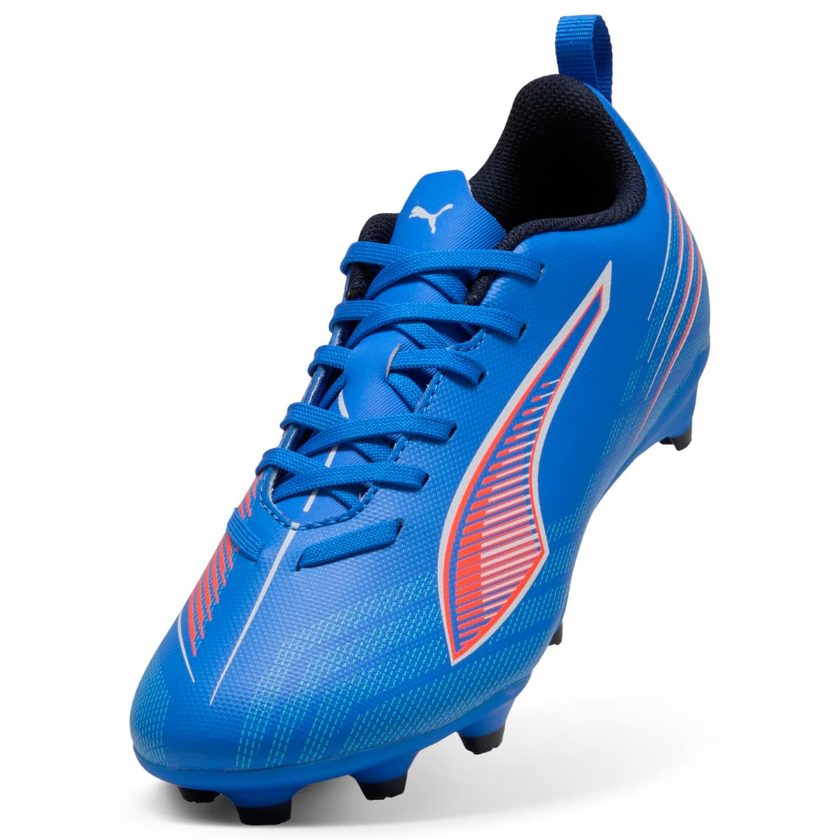 PUMA ULTRA 6 PLAY FG/AG voetbalschoenen, Blauw/Rood/Wit, Maat 31 thumbnail 2