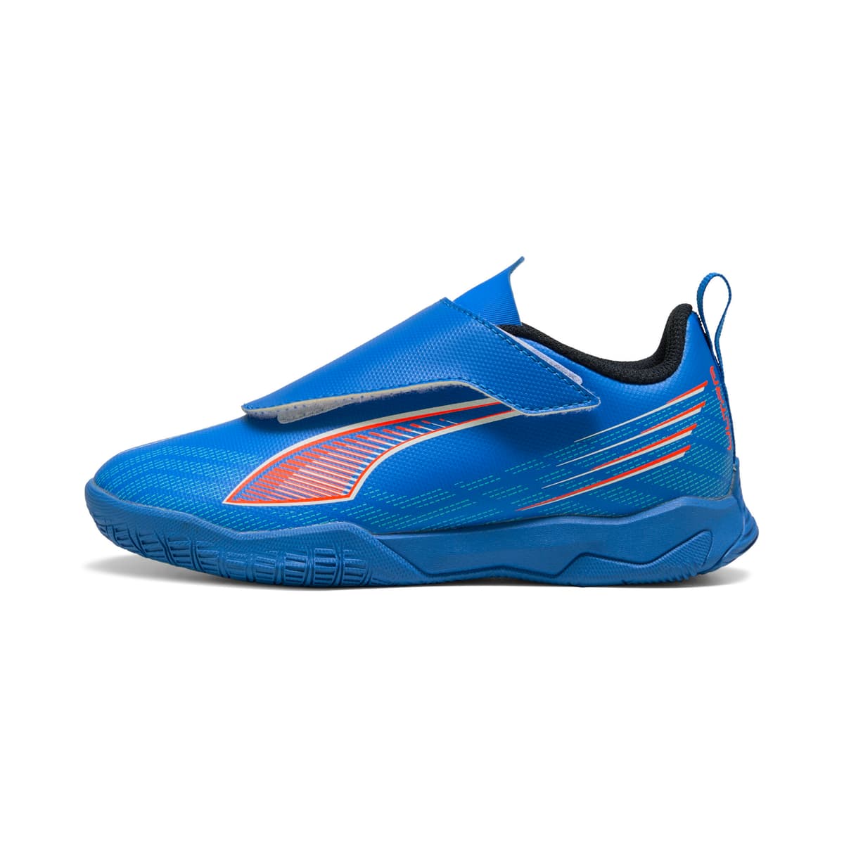PUMA ULTRA 6 PLAY futsalschoenen, Blauw/Rood/Wit, Maat 33