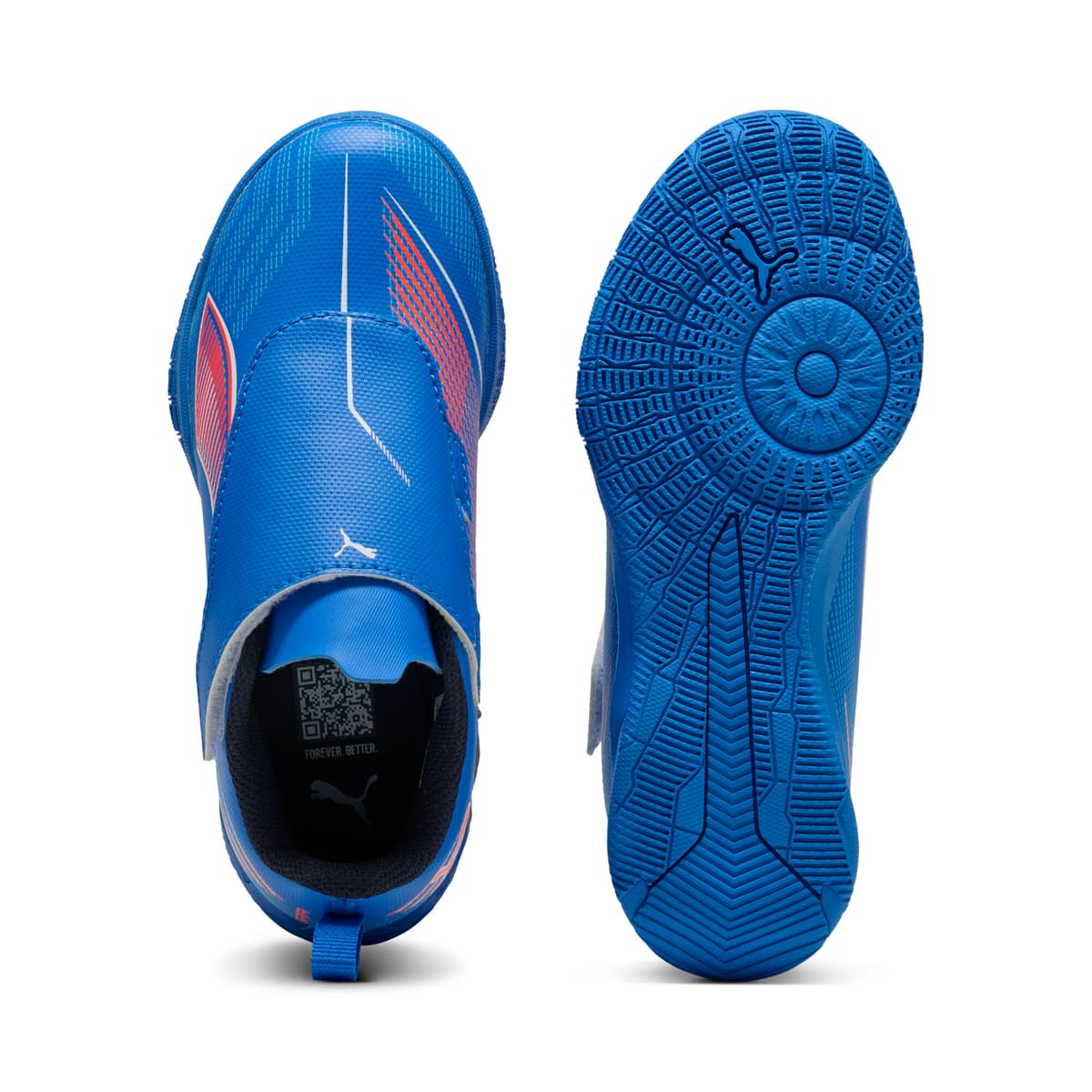 PUMA ULTRA 6 PLAY futsalschoenen, Blauw/Rood/Wit, Maat 33 thumbnail 4
