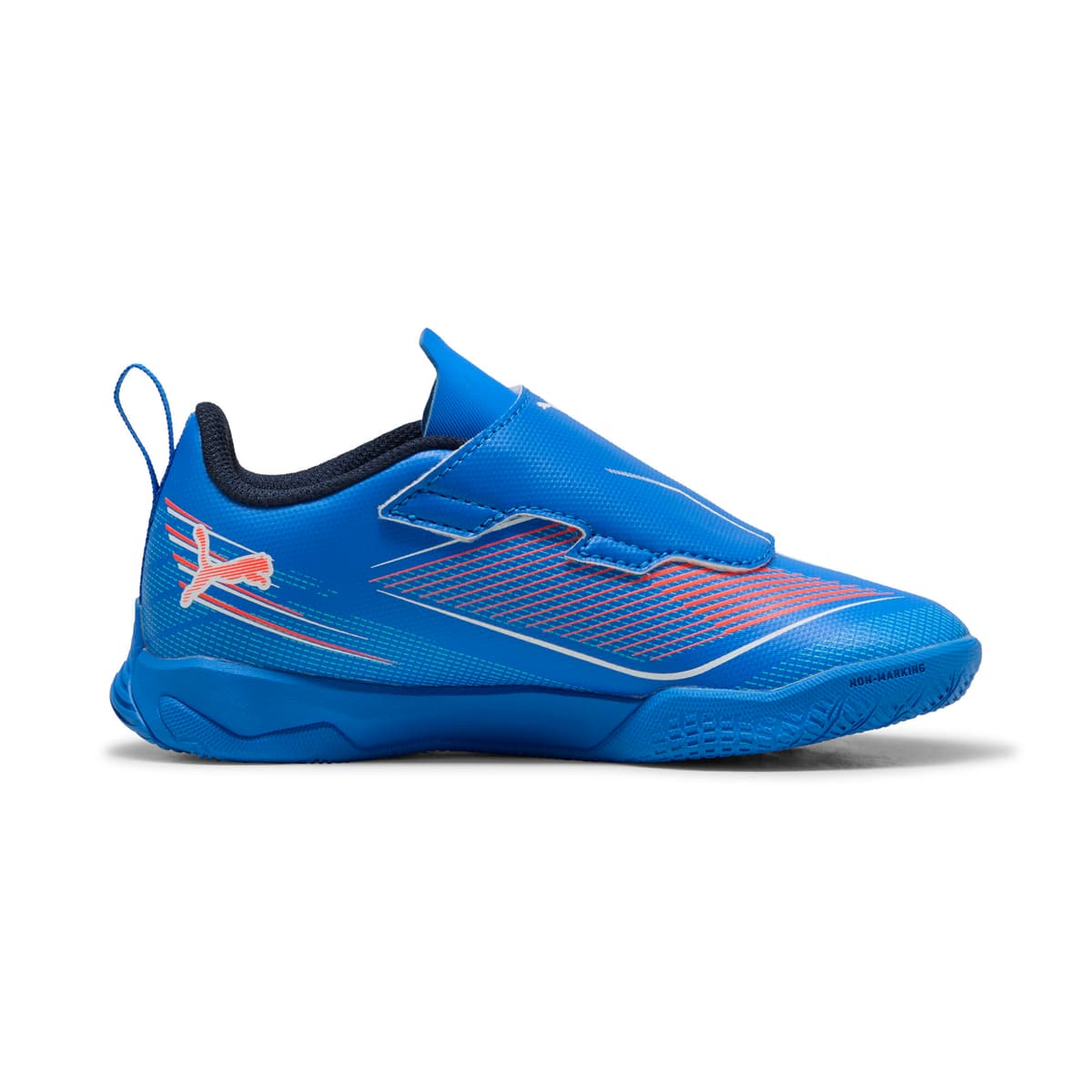 PUMA ULTRA 6 PLAY futsalschoenen, Blauw/Rood/Wit, Maat 33 thumbnail 3