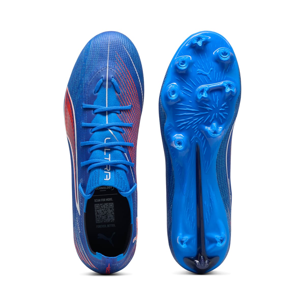 PUMA ULTRA 6 PRO FG/AG voetbalschoenen uniseks, Blauw/Rood/Wit, Maat 40,5 thumbnail 4