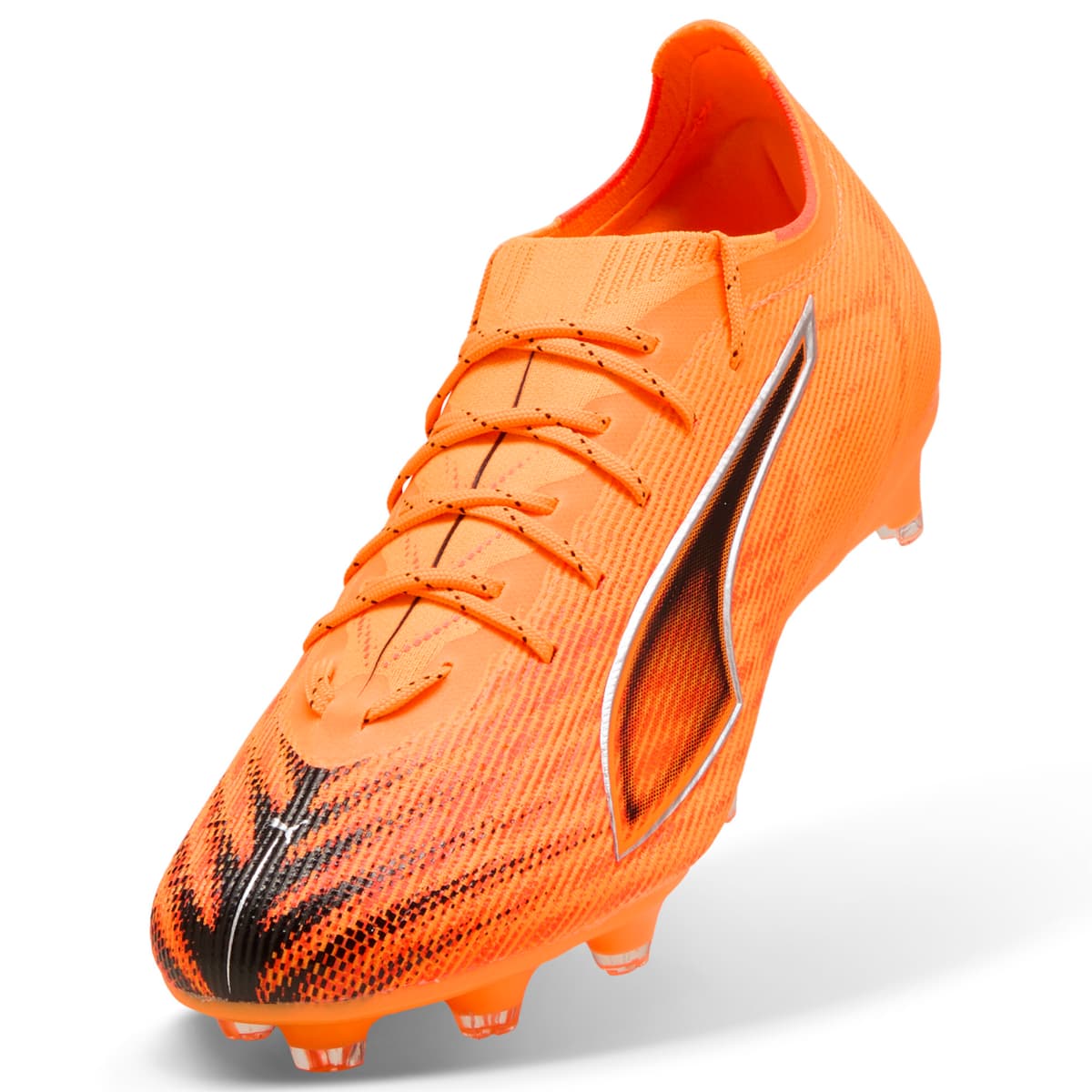 PUMA ULTRA 6 PRO FG/AG voetbalschoenen uniseks, Zwart/Rood, Maat 45 thumbnail 2