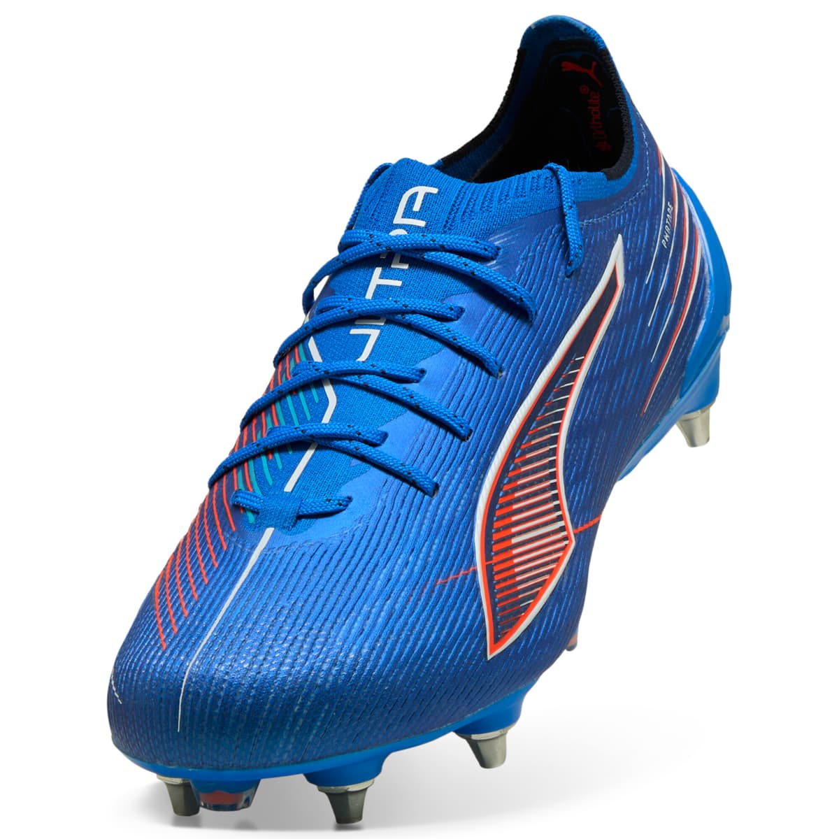 PUMA ULTRA 6 ULTIMATE MxSG uniseks voetbalschoenen, Blauw/Rood/Wit, Maat 47 thumbnail 2