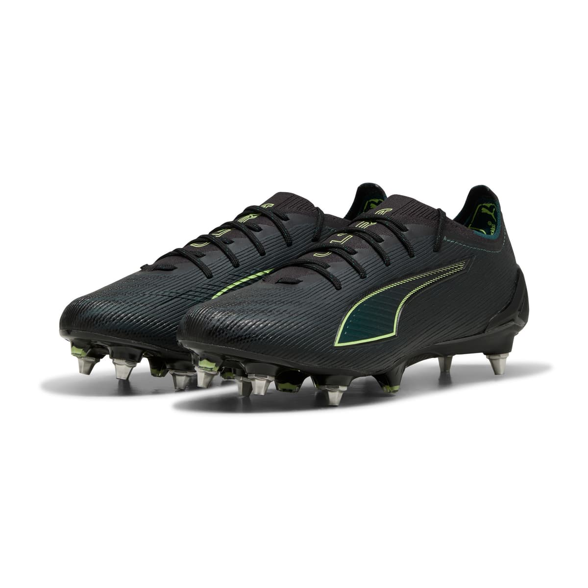 PUMA ULTRA 6 ULTIMATE MxSG uniseks voetbalschoenen, Groen/Zwart, Maat 42,5 thumbnail 6