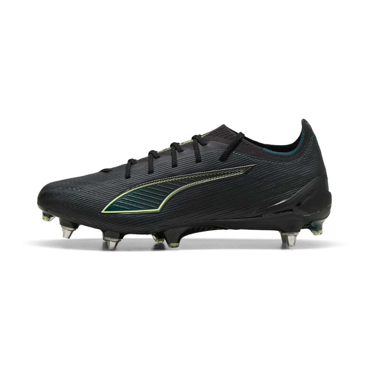 PUMA ULTRA 6 ULTIMATE MxSG uniseks voetbalschoenen, Groen/Zwart, Maat 42,5