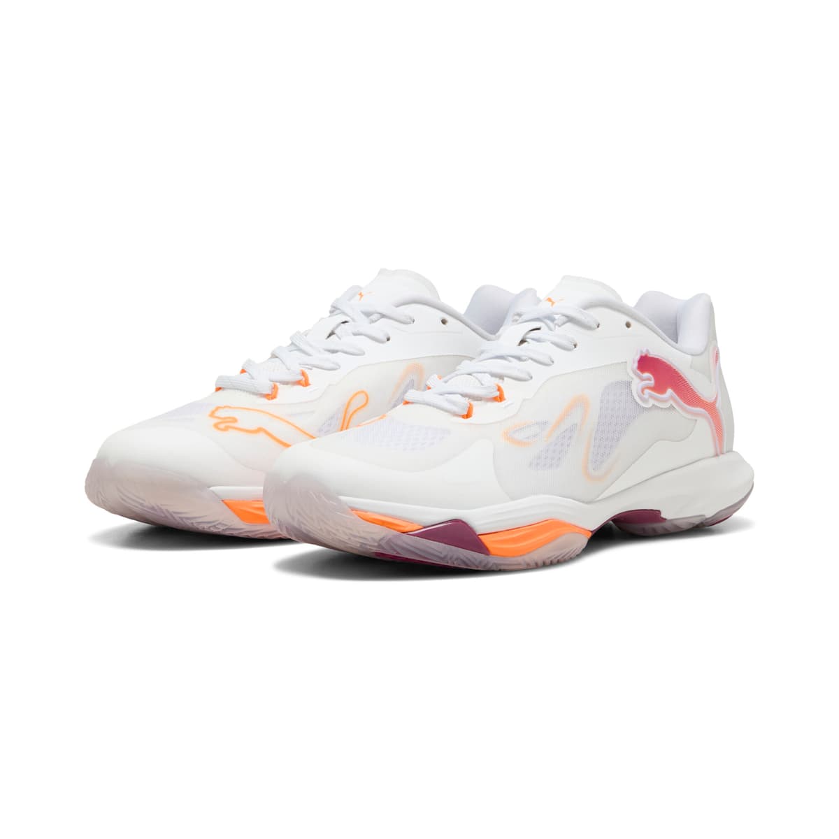 PUMA Vantage NITROâ¢ handbalschoenen voor Dames, Wit, Maat 40,5 thumbnail 6