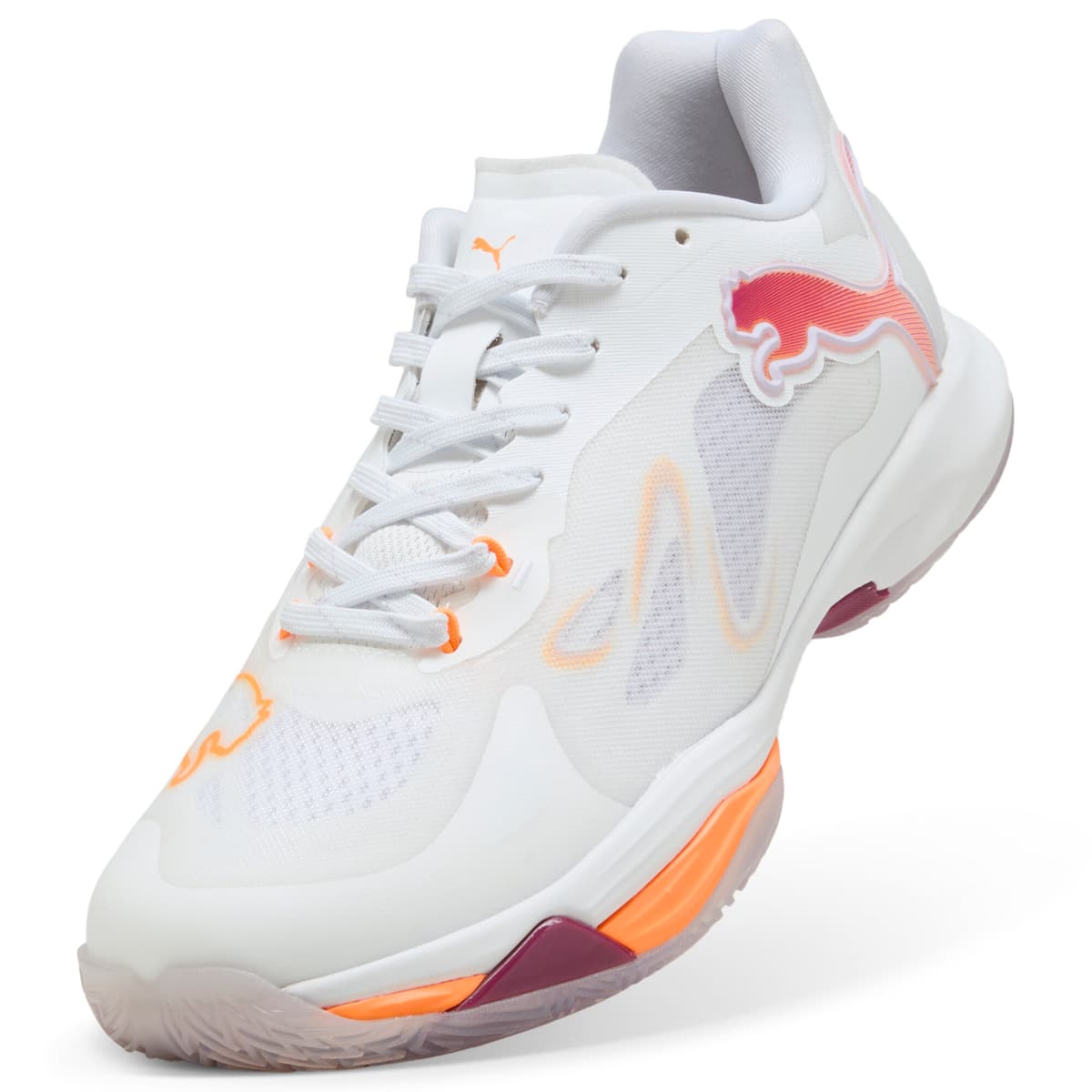 PUMA Vantage NITROâ¢ handbalschoenen voor Dames, Wit, Maat 40,5 thumbnail 2
