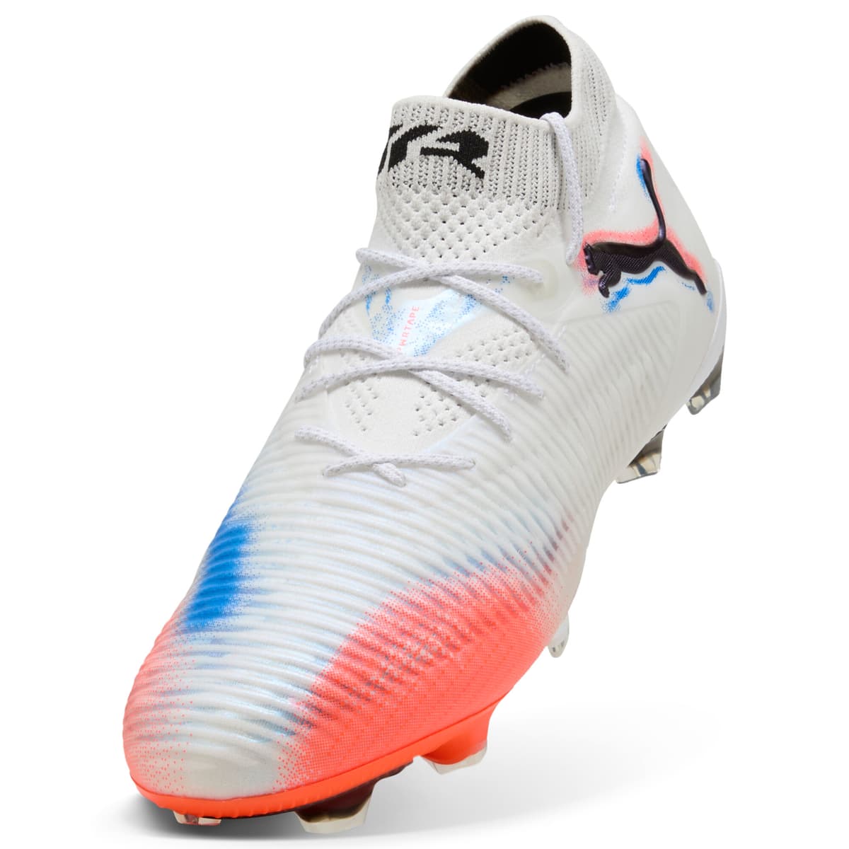 PUMA FUTURE 8 ULTIMATE FG uniseks voetbalschoenen, Zwart/Rood/Wit, Maat 37,5 thumbnail 3