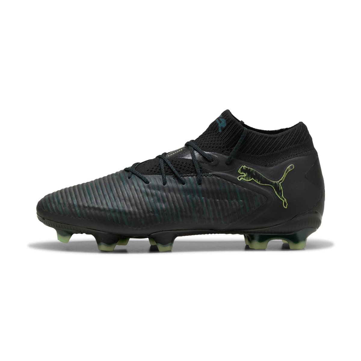PUMA FUTURE 8 ULTIMATE FG uniseks voetbalschoenen, Groen/Zwart, Maat 44