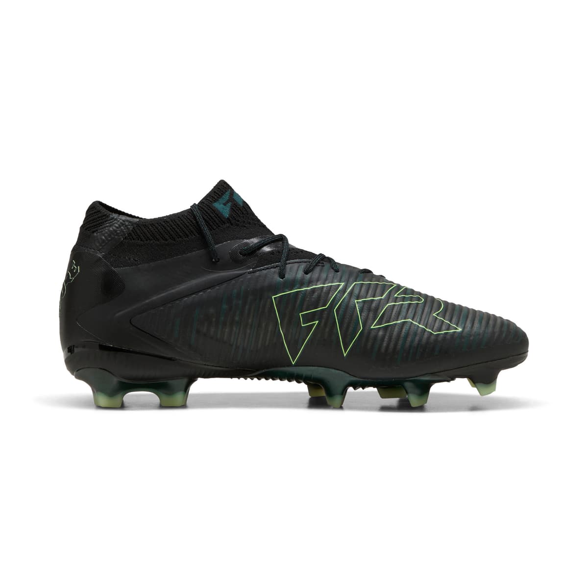 PUMA FUTURE 8 ULTIMATE FG uniseks voetbalschoenen, Groen/Zwart, Maat 44 thumbnail 3