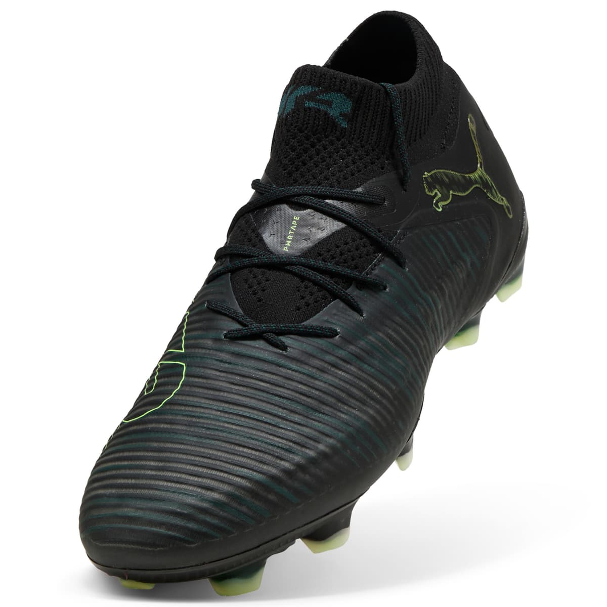 PUMA FUTURE 8 ULTIMATE FG uniseks voetbalschoenen, Groen/Zwart, Maat 44 thumbnail 2