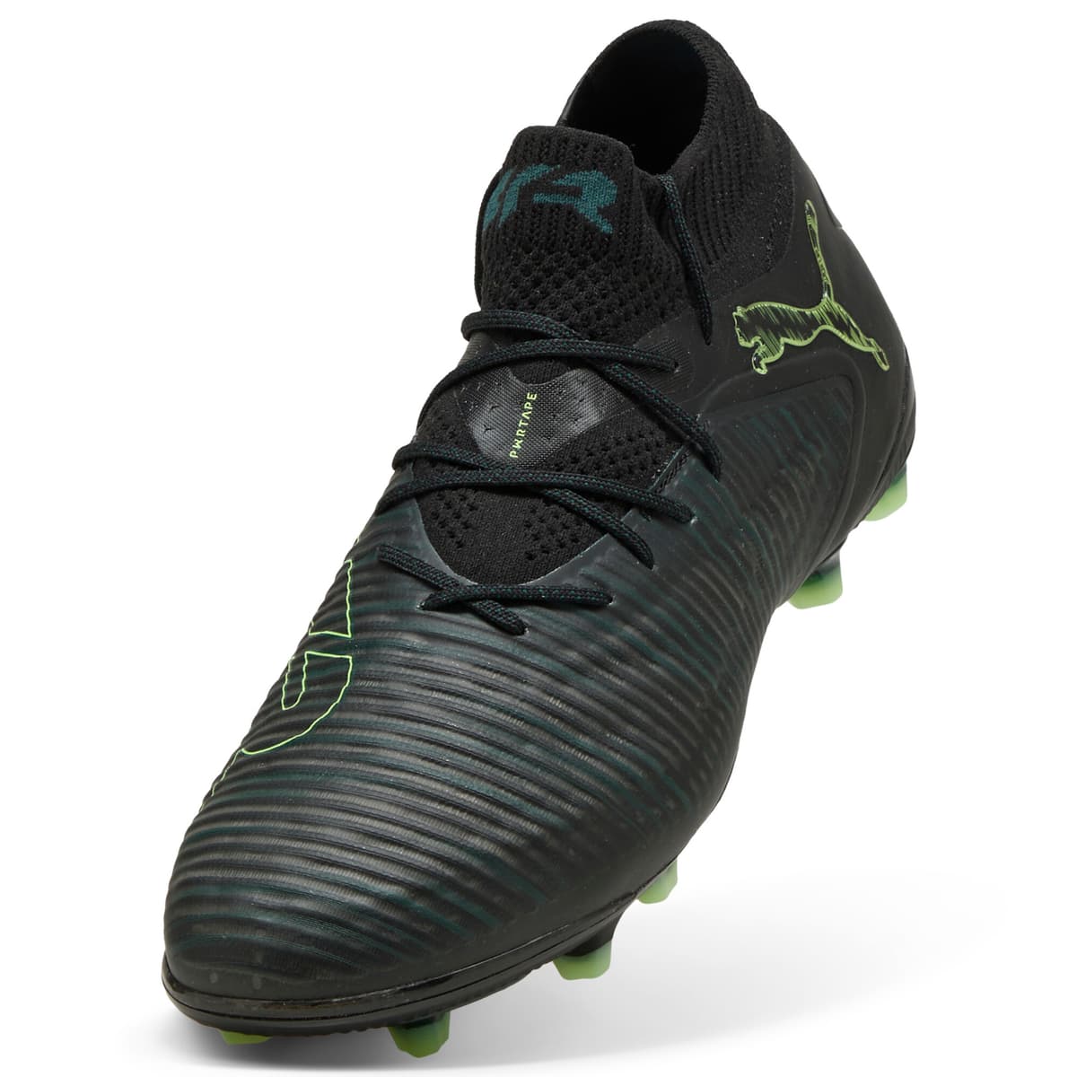 PUMA FUTURE 8 ULTIMATE AG uniseks voetbalschoenen, Groen/Zwart, Maat 44 thumbnail 2