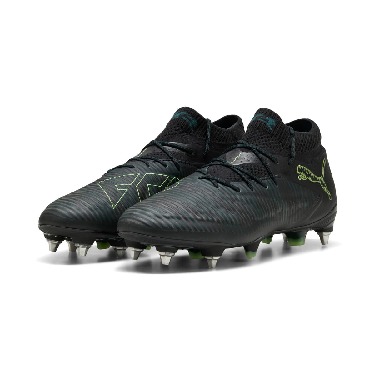 PUMA FUTURE 8 ULTIMATE MxSG uniseks voetbalschoenen, Groen/Zwart, Maat 42 thumbnail 6