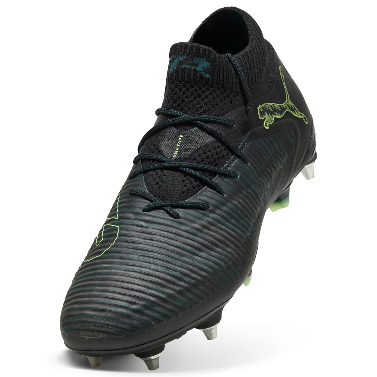 PUMA FUTURE 8 ULTIMATE MxSG uniseks voetbalschoenen, Groen/Zwart, Maat 42 thumbnail 2