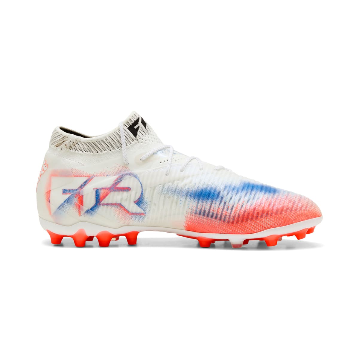 PUMA FUTURE 8 ULTIMATE MG voetbalschoenen uniseks, Zwart/Rood/Wit, Maat 42,5 thumbnail 3