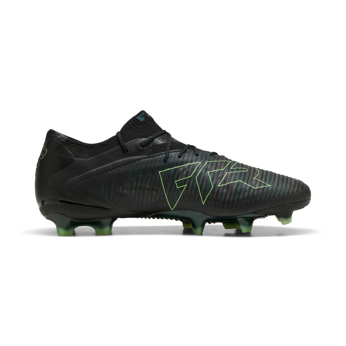PUMA FUTURE 8 ULTIMATE FG lage uniseks voetbalschoenen, Groen/Zwart, Maat 42,5 thumbnail 3