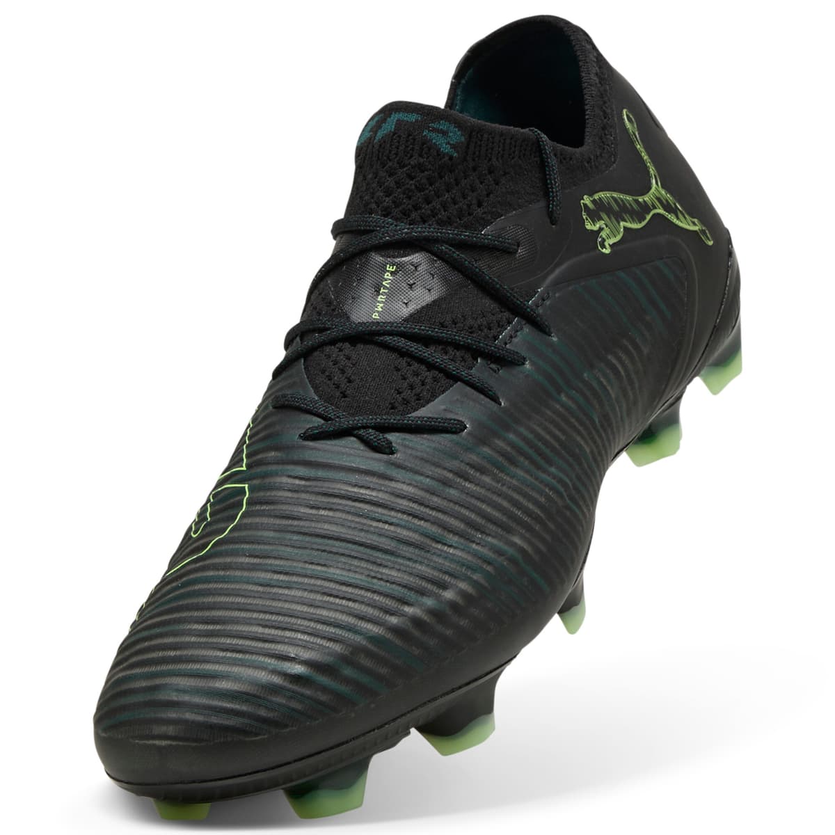 PUMA FUTURE 8 ULTIMATE FG lage uniseks voetbalschoenen, Groen/Zwart, Maat 42,5 thumbnail 2