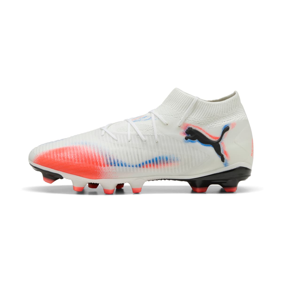 PUMA FUTURE 8 PRO FG/AG voetbalschoenen uniseks, Zwart/Rood/Wit, Maat 43