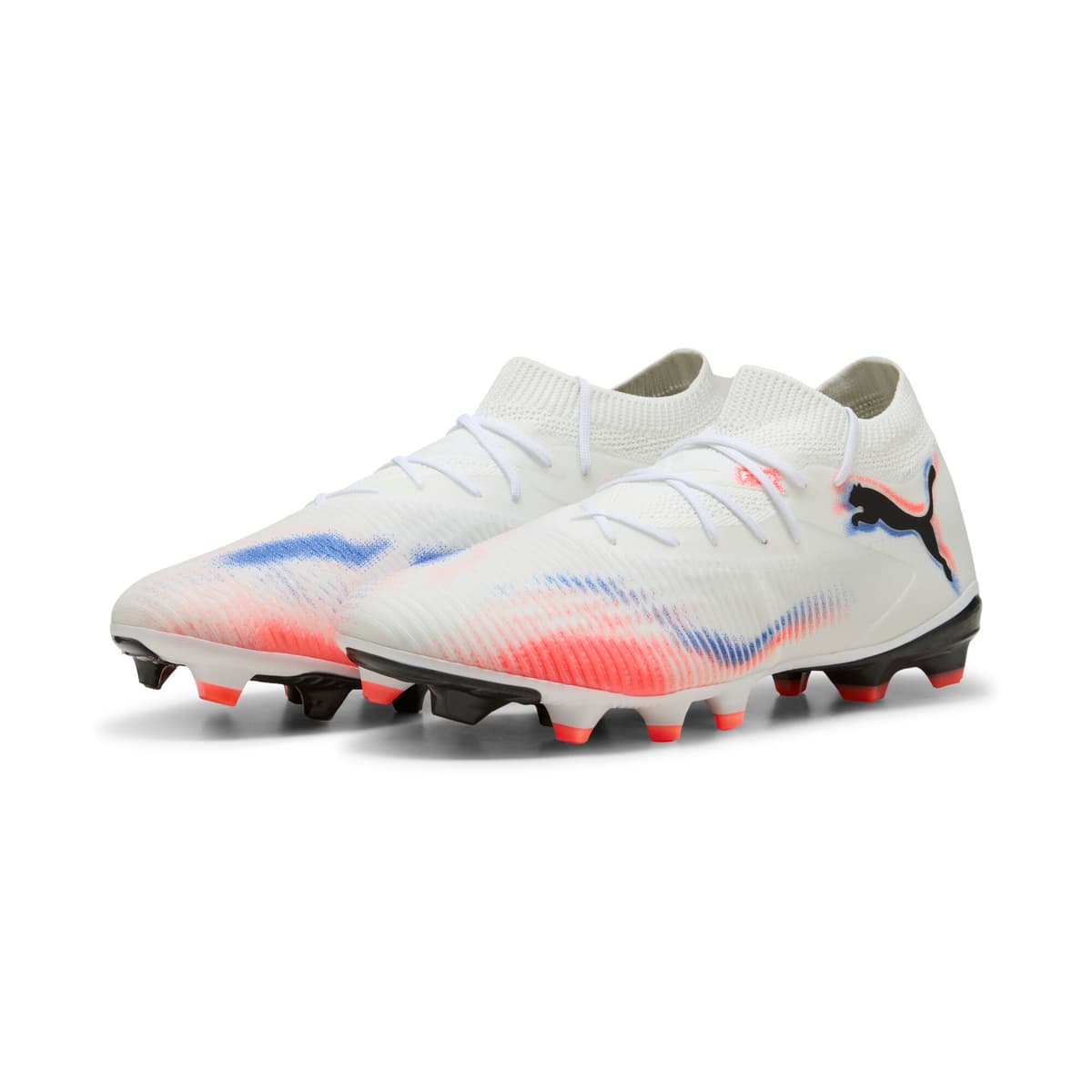 PUMA FUTURE 8 MATCH FG/AG uniseks voetbalschoenen, Zwart/Rood/Wit, Maat 40 thumbnail 6