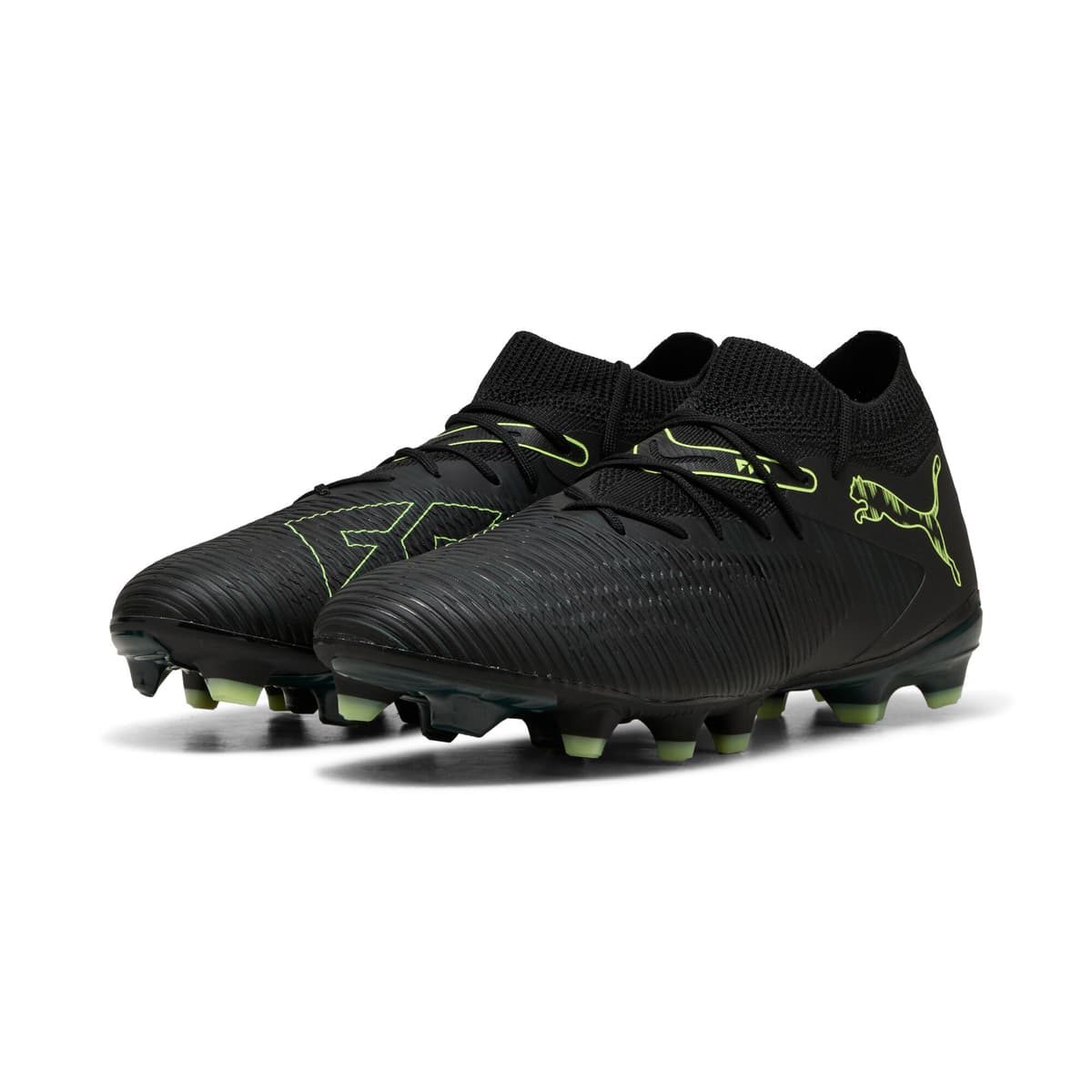PUMA FUTURE 8 MATCH FG/AG uniseks voetbalschoenen, Groen/Zwart, Maat 40,5 thumbnail 6