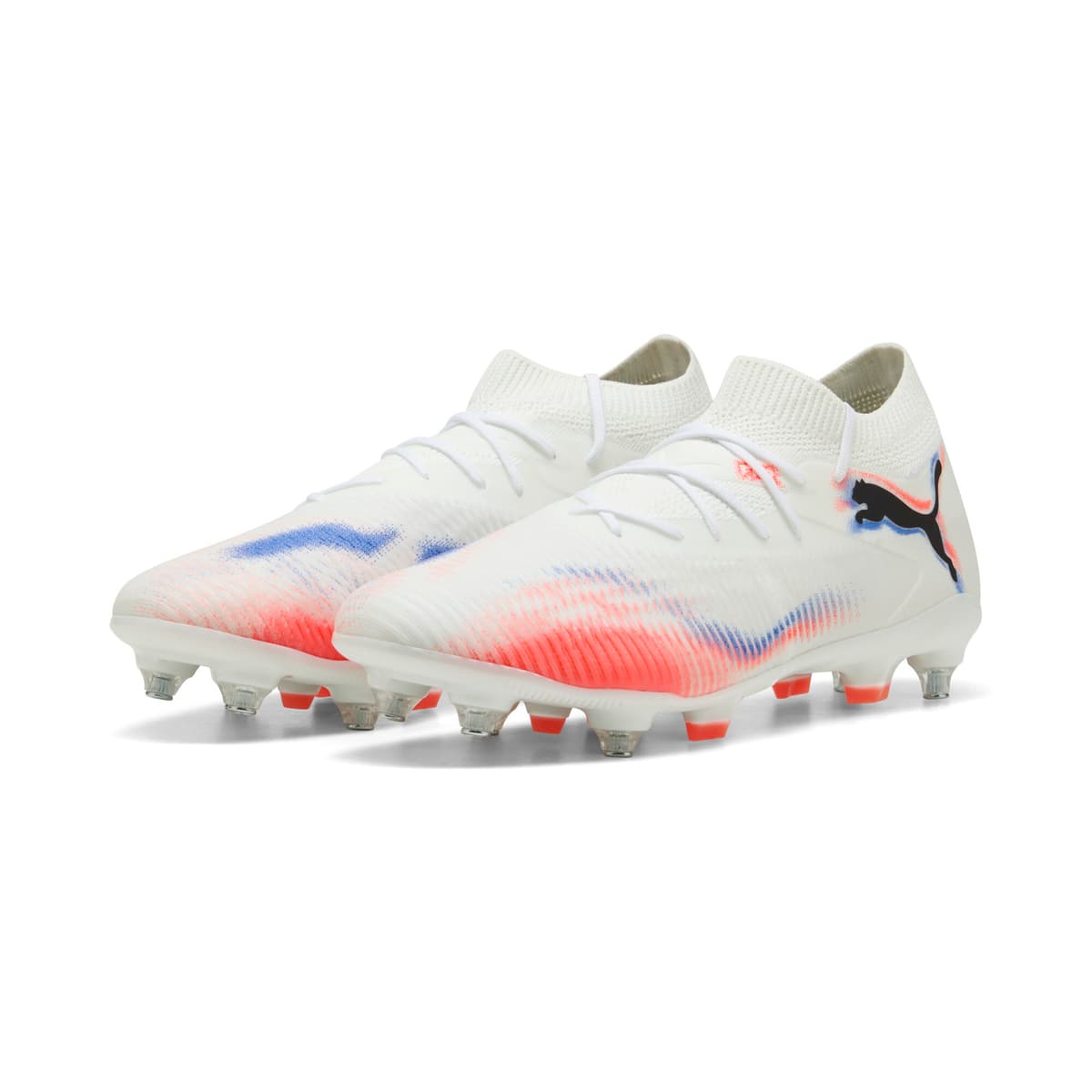 PUMA FUTURE 8 MATCH MxSG uniseks voetbalschoenen, Zwart/Rood/Wit, Maat 41 thumbnail 6