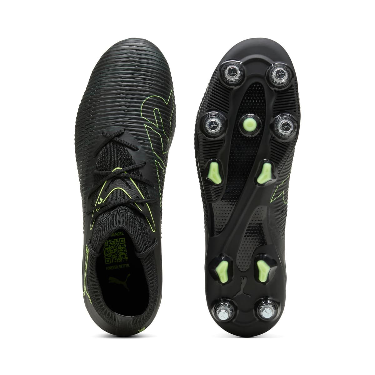 PUMA FUTURE 8 MATCH MxSG uniseks voetbalschoenen, Groen/Zwart, Maat 42 thumbnail 4