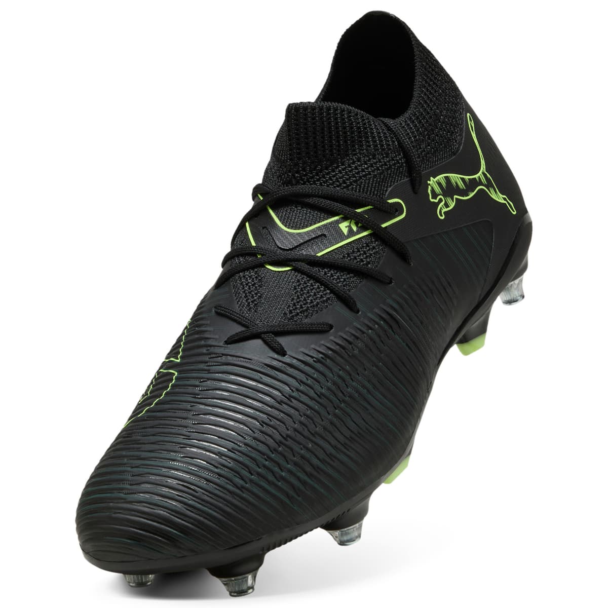 PUMA FUTURE 8 MATCH MxSG uniseks voetbalschoenen, Groen/Zwart, Maat 42 thumbnail 2